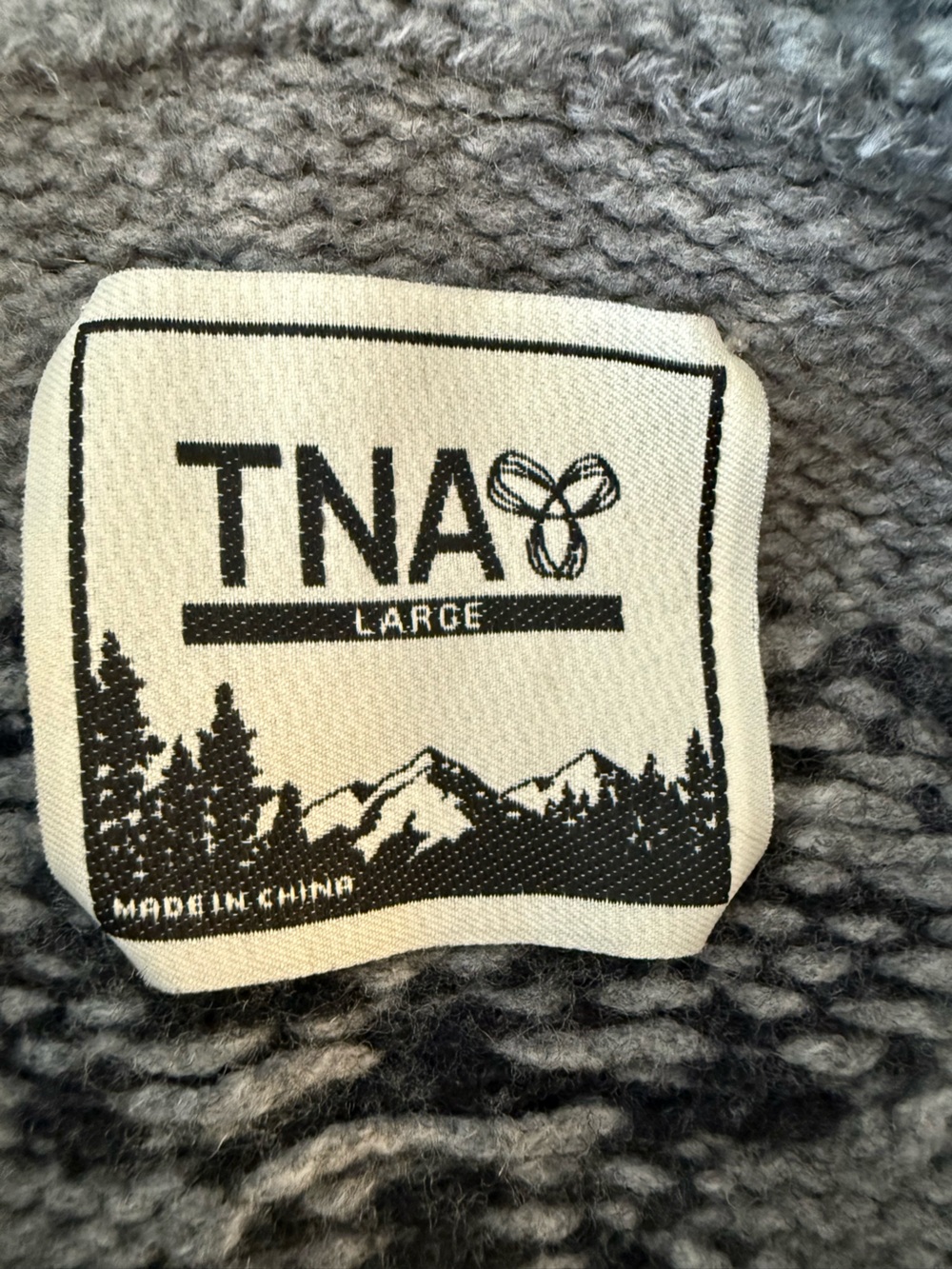 TNA Black and Gray Knit sweater with horse motif - Picture 3 of 7